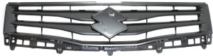 Primed (Ready to Paint) Grille for Suzuki Grand Vitara 2013, Black Shell and Insert, Replacement