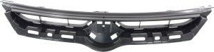 Textured Black Shell and Insert Grille for 2014-2016 Toyota Corolla, TC 14-16, Replacement