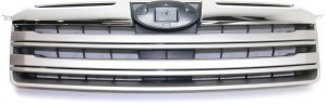 Grille for 2013-2014 Outback, Textured Black Shell and Insert with Chrome and Silver Molding, Replacement