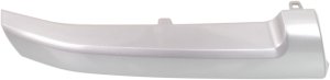 Grille Molding for Subaru Impreza 2012-2014, Right (Passenger) Side, Adhesive, Painted Silver, Excludes WRX Models, Sedan/Wagon, Replacement
