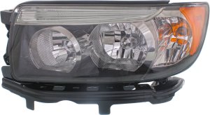 Headlight Assembly for 2007-2008 Subaru Forester, Halogen, Left (Driver), with Sport Package, Replacement