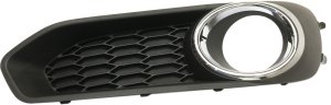 Front Fog Light Molding for Subaru Legacy 2013-2014, Right (Passenger) Side, Textured Black, with Fog Lights, Replacement