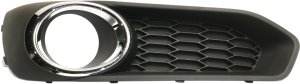 Front Fog Light Molding for Subaru Legacy 2013-2014, Left (Driver), Textured Black, with Fog Lights, Replacement