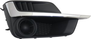 Fog Light Cover for Subaru Impreza 2015-2016, Right (Passenger) Side, with Chrome Molding, Replacement