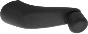 Front Window Handle for 1995-2002 Saturn, 2001-2023 Chevrolet Express Van, Right (Passenger) = Left (Driver), Black, also fits Rear, Saturn, Replacement