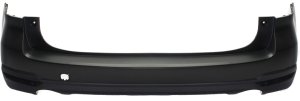 Rear Bumper Cover for Subaru Forester 2014-2018, Primed (Ready to Paint), Without Object Sensor Holes, Replacement