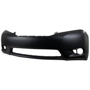 Front Bumper Cover for Toyota Sienna 2011-2017, Primed (Ready to Paint), Excludes Limited/SE Models, XLE without Limited Package, without Parking Aid Sensor Holes, Replacement