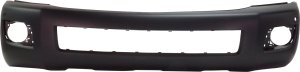 Front Bumper Cover for Toyota Sequoia 2008-2014, Primed (Ready to Paint), Limited/Platinum/SR5 Model with Parking Aid Sensor Holes, Replacement