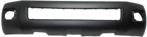Front Bumper Cover for 2008-2022 SEQUOIA SR5/TRD Pro/TRD Sport Models, Primed (Ready to Paint), Without Parking Aid Sensor Holes, Replacement