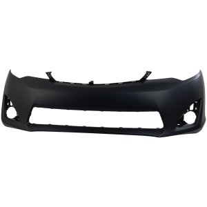 Front Bumper Cover for Toyota Camry 2012-2014, Primed (Ready to Paint), Compatible with L (Luxury), LE (Luxury Edition), XLE (Executive Luxury Edition), and Hybrid Models, Replacement