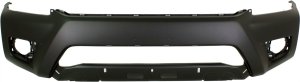 Front Bumper Cover for Toyota Tacoma 2012-2015 Base Model, Textured, Without Wheel Opening Flares, Replacement