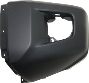 Front Bumper End for Toyota Tundra 2014-2021, Left (Driver) Side, Textured, Without Park Assist Sensor Holes, Replacement