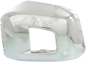 Front Bumper End for Toyota Tundra 2014-2021, Right (Passenger) Side, Chrome, Steel, with Park Assist Sensor Holes, Replacement