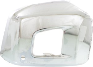 Front Bumper End for Toyota Tundra 2014-2021, Left (Driver) Side, Chrome, Steel, with Park Assist Sensor Holes, Replacement