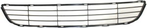 Front Bumper Grille for Toyota Yaris Sedan 2007-2008, Lower Position, Textured Gray, Replacement