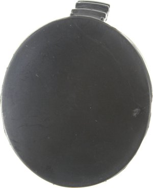 Front Bumper Tow Hook Cover for Toyota Yaris Sedan, Right (Passenger) Side, Black, 2007-2012, Replacement