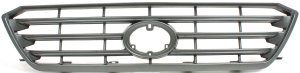 Grille for Toyota Highlander 2008-2010, Painted Gray Shell and Insert, Suitable for Base/SE Models, Replacement