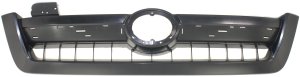 Textured Black Shell/Chrome Insert Grille for 2005-2007 Toyota Sequoia, Limited Model, Replacement