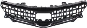 Grille for Toyota Prius V 2012-2014, Gray Shell and Insert with Chrome Molding, Replacement