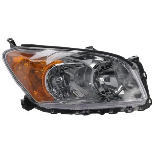 Replacement Headlight for 2009-2012 Toyota RAV4 Base/Limited Models, Right (Passenger) Side, Lens and Housing, Halogen, for Japan Built Vehicle