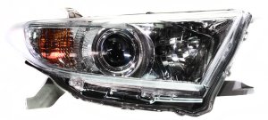 Headlight Assembly for Toyota Highlander 2010, Right (Passenger) Side, Halogen, Replacement