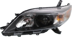 Headlight Assembly for Toyota Sienna 2011-2014, Left (Driver), Halogen, SE Model, Replacement
