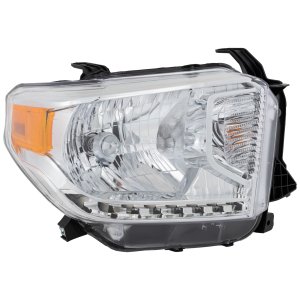 Headlight Assembly for 2014-2017 Toyota Tundra Right (Passenger), Halogen, with Level Adjuster, for SR/SR5/Limited Models, Replacement