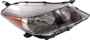 Headlight for Toyota Yaris Hatchback Sport Type, 2012-2014, Right (Passenger), Lens and Housing, Halogen, Replacement