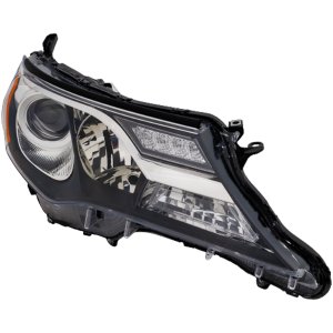 Headlight for Toyota RAV4 2013-2015, Right (Passenger), Lens and Housing, Halogen, (Excluding EV Model), Made for Japan Built Vehicle, Replacement