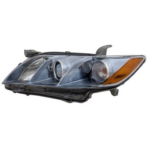 Headlight Assembly for 2007-2009 Toyota Camry Hybrid Model, Left (Driver), Halogen, USA Built Vehicle, Replacement
