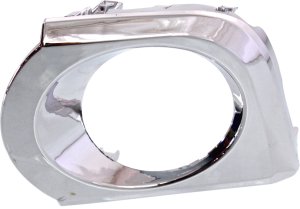 Front Fog Light Molding for Toyota 4Runner 2010-2013, Left (Driver), Chrome with Chrome Trim and Appearance Package, Replacement