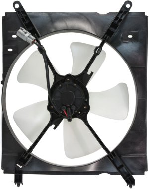 Radiator Fan Shroud Assembly for Toyota Camry 1997-1999 / Solara 1999, Left Side, 4 Cylinder, Replacement