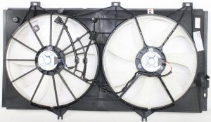 Radiator Fan Assembly for 2007-2011 Toyota Camry/2005-2012 Avalon/2009-2016 Venza, 3.5L Engine, without Tow Package, Replacement