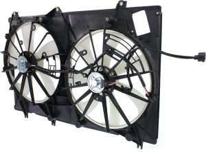 Radiator Fan Shroud Assembly for Toyota Highlander 2008-2010, 3.5L, Without Tow Package, Japan Built Vehicle, Without Control Module, Replacement
