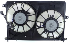 Radiator Fan Assembly for Toyota Corolla 2009-2012, Dual Fan, 2.4L Engine, Replacement