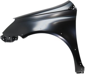 Front Fender Primed (Ready to Paint) for Toyota ECHO 2003-2005 Coupe/Sedan, Left (Driver) Side, w/o Signal Light Hole, w/ Wheel Opening Molding Hole, Replacement