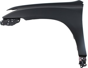 Front Fender for Toyota Highlander 2011-2013, Left (Driver), Primed (Ready to Paint), Excludes Hybrid Models, Without Antenna Hole, Replacement