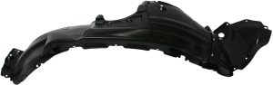 Front Fender Liner for Toyota Highlander 2008-2010, Left (Driver), Plastic, Vacuum Form, with Towing Package, Excluding Hybrid Model, Replacement