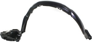 Front Fender Liner for Toyota Matrix 2009-2014, Left (Driver), Plastic, Vacuum Formed, Replacement