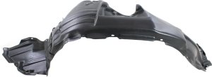 Front Fender Liner for Toyota Highlander 2011-2013 Left (Driver), Plastic, Vacuum Form, without Towing Package, (Excluding Hybrid Models), Replacement