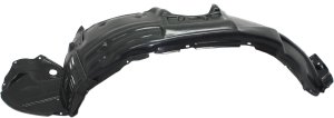 Front Fender Liner for Toyota Highlander 2011-2013 Left (Driver), Made of Plastic, Vacuum Form, Without Metal, for Hybrid Models, Replacement