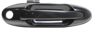 Front Exterior Door Handle for Toyota Land Cruiser/Lexus LX470 1998-2007, Right (Passenger), Smooth Black, Replacement