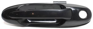 Front Exterior Door Handle for Toyota Land Cruiser/Lexus LX470 1998-2007, Left (Driver), Smooth Black, Replacement