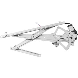 Front Window Regulator for Toyota Sequoia 2001-2007 and Tundra Crew Cab 2004-2006, Right (Passenger), Power, with Motor, 2 Pins, Replacement