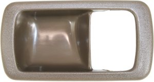 Front Door Handle for Toyota Camry 1992-1996, Left (Driver) Inside, with Bezel, Brown, Replacement