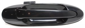 Rear Exterior Door Handle for Toyota Land Cruiser/Lexus LX470 1998-2007, Right (Passenger), Smooth Black, Replacement