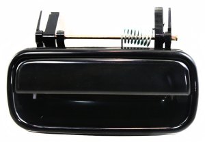 Rear Exterior Door Handle for Toyota 4Runner 1996-1997, Right (Passenger) Side, Smooth Black, Replacement