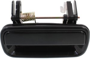 Smooth Black Rear Exterior Door Handle for Toyota 4Runner 1996-1997, Left (Driver), Replacement