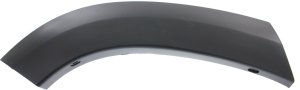 Rear Wheel Opening Molding for Toyota RAV4 2006-2012 Right (Passenger), Rear Section, Smooth Black, Mounted on Quarter Panel, Replacement