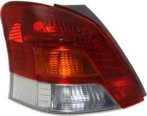 Tail Light for 2009-2011 Toyota Yaris Hatchback, Left (Driver) Side, Lens and Housing, Replacement
